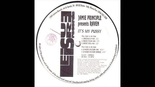 Jamie Principle Presents Raven - I'ts My Pussy (Junior's Factory Mix) смотреть онлайн