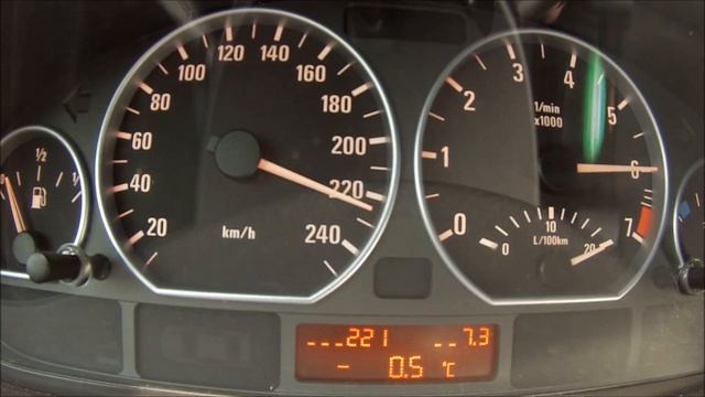 BMW E46 325i 0-100 Acceleration, Top Speed