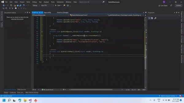 RabbitMQ C# [RabbitMQ .Net] Implementation - RabbitMQ Beginner to Advanced Tutorial - Part 03