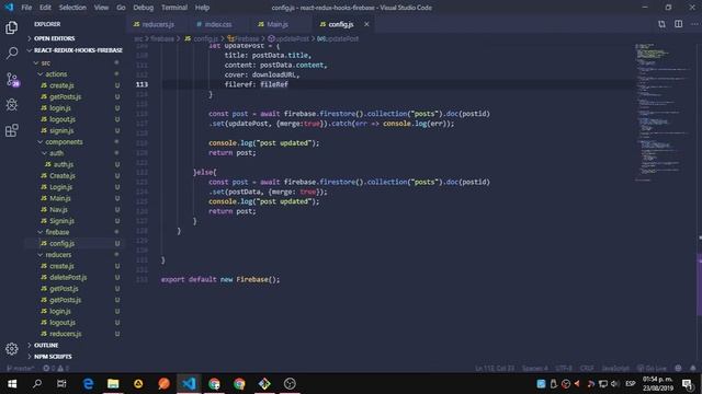 React Hooks / Redux Hooks / Firebase / Auth #7 ( Finishing the actions and reducers ) смотреть онлайн