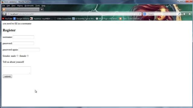 PHP beginners tutorial 50 - simple form validation part 2 смотреть онлайн