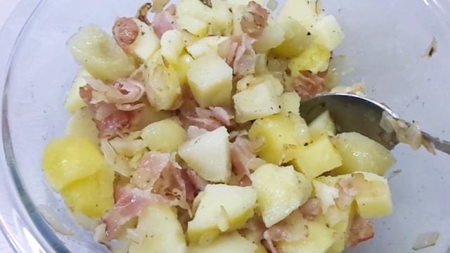 Картофель запечённый с беконом в духовке. Просто и вкусно! смотреть онлайн