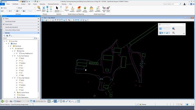 Importing Survey Data in OpenRoads Designer смотреть онлайн