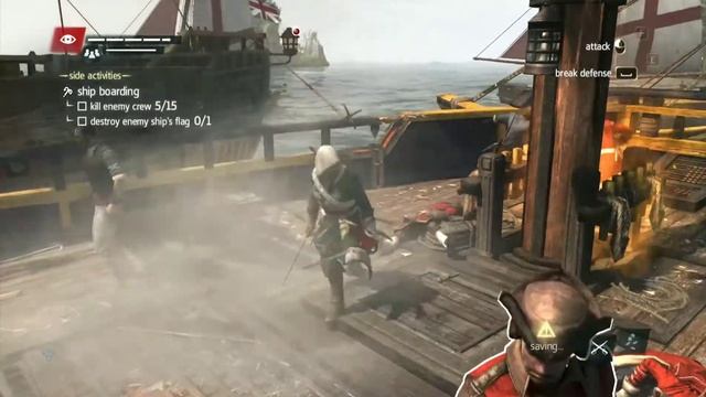 Assasins Creed Black flag : Naval battle and Boarding a British Frigate смотреть онлайн