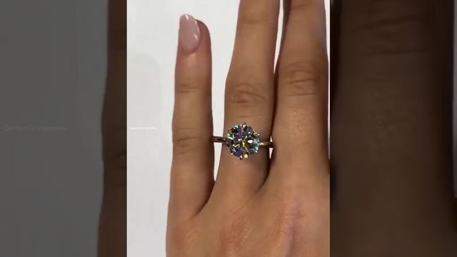 3.5 Carat Round/F-Vs1/IGI Certified Lab Grown Diamond Ring смотреть онлайн