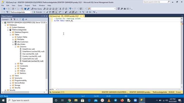 How To Delete a Column from a Table in SQL смотреть онлайн