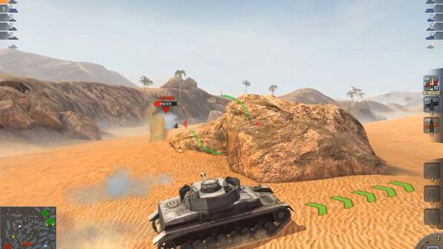 WoT Blitz взвод Германец Pz.IV и Япошка Chi-Nu (WoT Blitz platoon a German Pz.IV a Jap Chi-Nu) смотреть онлайн