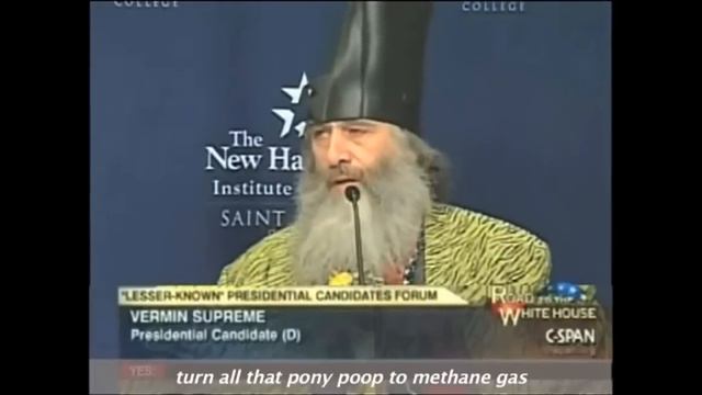 Schmoyoho Autotunes Vermin Supreme's NH Forum Speech смотреть онлайн