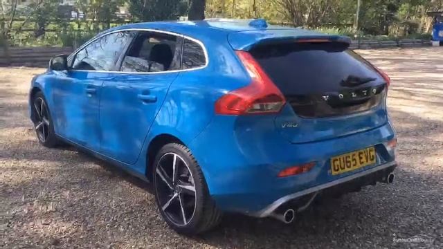 VOLVO V40 D4 R DESIGN BLUE 2015 смотреть онлайн