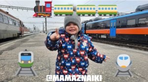 Поезда зимой / рельсовый автобус РА 3 / Катаемся на электричке