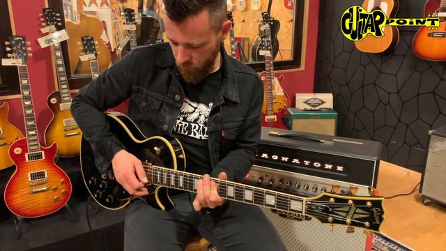 CLEAN! 1973 Gibson Les Paul Custom Ebony | GuitarPoint Vintage Guitars смотреть онлайн