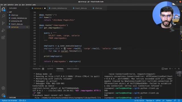 Como adicionar Banco de Dados na aplicação Web usando Python | SQLite e Flask | parte 3/3 смотреть онлайн