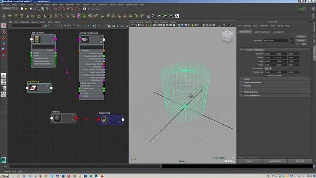 Введение в Autodesk Maya: создание объекта с помощью Node Editor смотреть онлайн