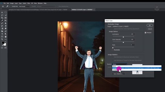 How to Match color with Background in Photoshop 2023 смотреть онлайн