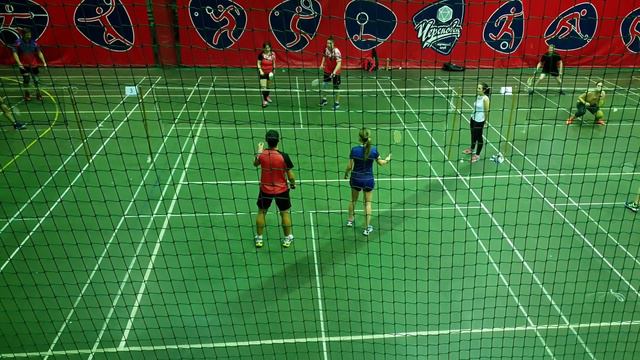 Смешанная парная категория "B" открытого турнира по бадминтону "Рождественский Волан" (за 3-е место смотреть онлайн