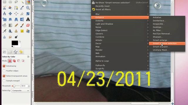 Remove Timestamps Using Gimp смотреть онлайн