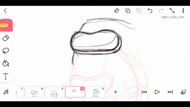 FlipaClip - Impostor Animation (among Us) (timelapse)