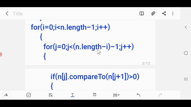 bubble sort with String and integers in ascending or descending order in Java смотреть онлайн