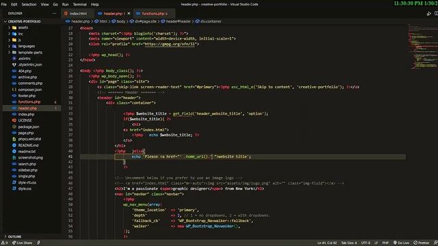 Convert HTML, Bootstrap Template into Wordpress Theme Wordpress | Custom Theme Development Part 2 смотреть онлайн