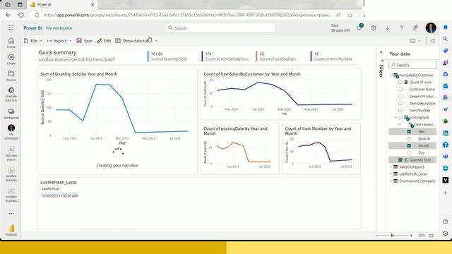 Business Central Reports in Power BI | Real Time Data Analysis смотреть онлайн