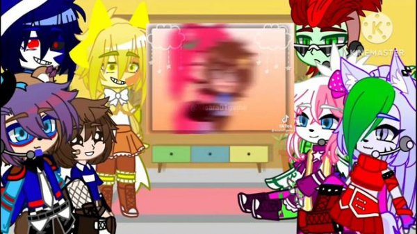 Реакция фнаф9 на тт♡