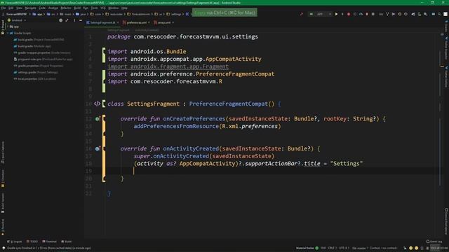 Android Kotlin: Forecast App 08 - Settings & Unit System - MVVM Tutorial Course смотреть онлайн