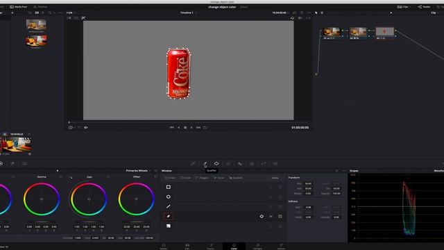 How to change the color of ANY object in DaVinci Resolve 16 | Easy DaVinci Resolve 16 tutorial смотреть онлайн