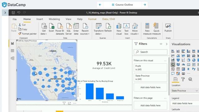 DataCamp Introduction to Power BI смотреть онлайн