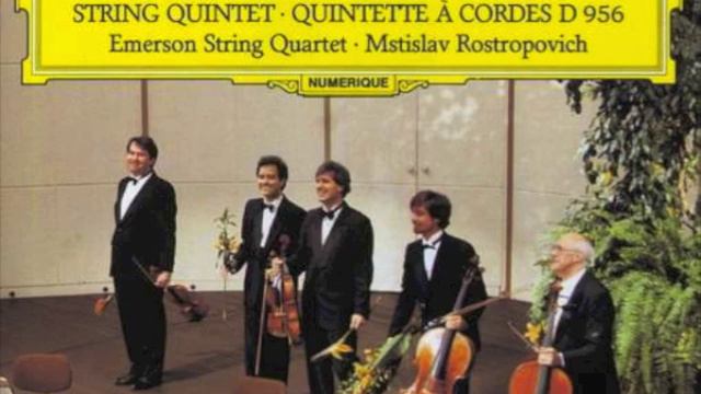 Schubert Cello Quintet: 1st Mov. [Emerson Quartet feat. Rostropovich], Part 1/2 смотреть онлайн