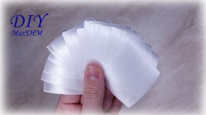 Их просят сделать снова и снова уже несколько лет! Белые бантики из лент своими руками