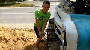 Как завести машину кривым стартером.