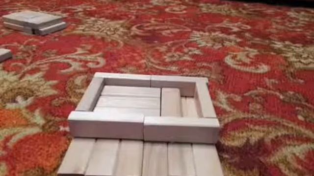 Делаем домик из деревянных кубиках смотреть онлайн