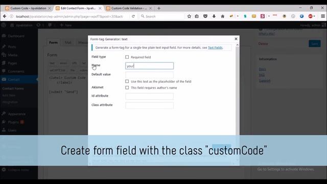 Jquery Validation For Contact Form 7 Pro - Custom Code Setup смотреть онлайн