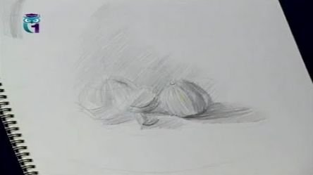 Уроки рисования (# 11) карандашом. Рисуем чеснок