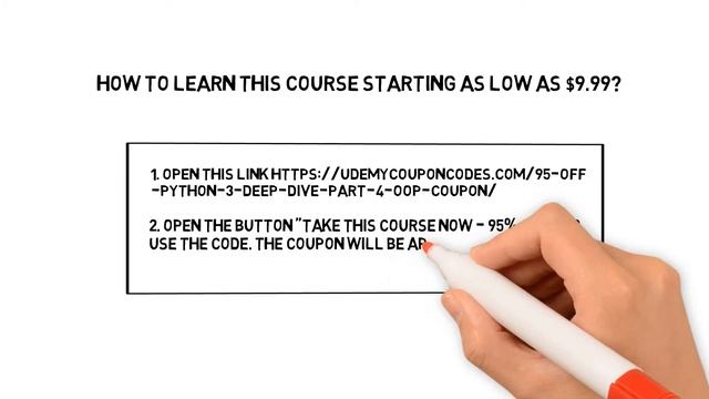 95% Off Python 3: Deep Dive (Part 4 – OOP) Coupon смотреть онлайн