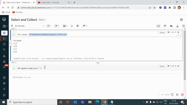 Difference Between Collect and Select in PySpark using Databricks | Databricks Tutorial | смотреть онлайн