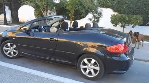 Peugeot 307 CC cabrio. Пежо кабриолет, как складывается крыша.
