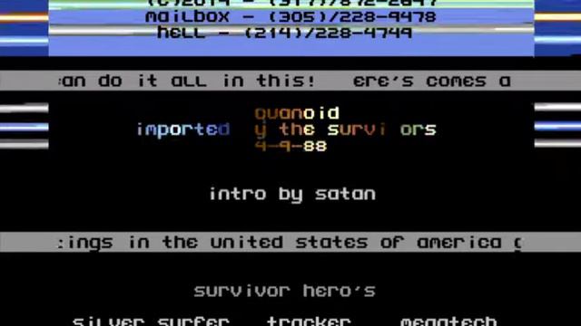 The Survivors Intro - Commodore 64 - C64 - Aquanaut - Cracktro NTSC смотреть онлайн