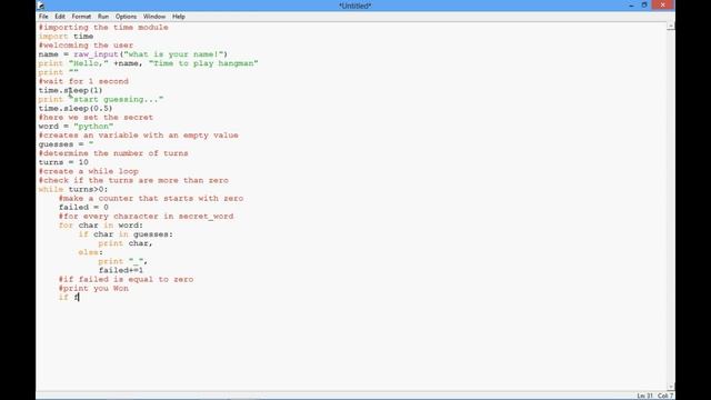 How to create a simple game using Python? смотреть онлайн