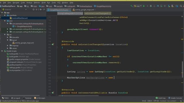Google Maps Current Location in Android Studio using Google Map - Get Current Location of user смотреть онлайн