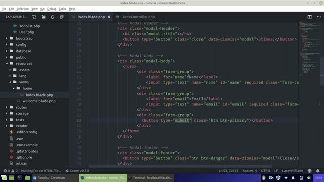 [PART - 3] Menyimpan data menggunakan Modal bootstrap dan Ajax смотреть онлайн