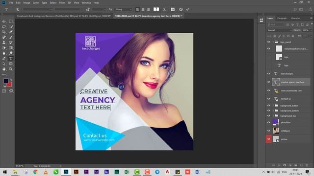 Facebook And Instagram Banners PSD (Open Files) Free ? | #vishaldeepdhamecha смотреть онлайн
