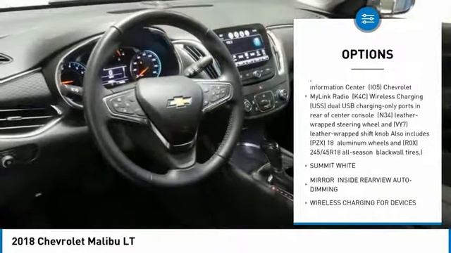 2018 Chevrolet Malibu 18MX41B смотреть онлайн