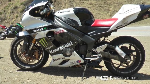 ZX6R Uneven Road Lowside Crash - #84 смотреть онлайн