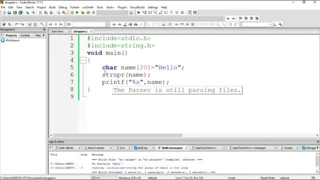 C program to convert a string into upper case & lower case using string function смотреть онлайн
