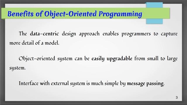 Benefits and Applications Object Oriented Programming & Object Oriented Languages смотреть онлайн
