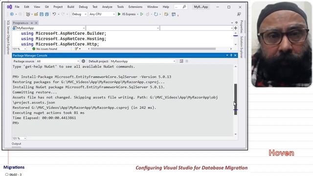 Configuring Visual Studio for Database Migration | EF Core Database Migrations смотреть онлайн
