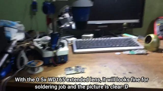 Review yaxun yx-ak21 cheap soldering microscope with 0.5 wd165 extender lens смотреть онлайн
