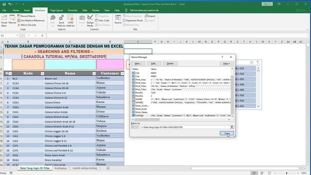 Filtering Multiple Data Records Dengan TextBox Dan Slicer Di Microsoft Excel VBA Macro смотреть онлайн