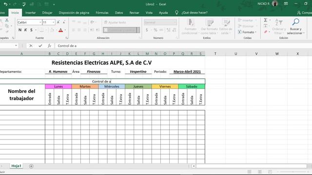 Excel Básico Práctica 5 formato 1.xlsx смотреть онлайн